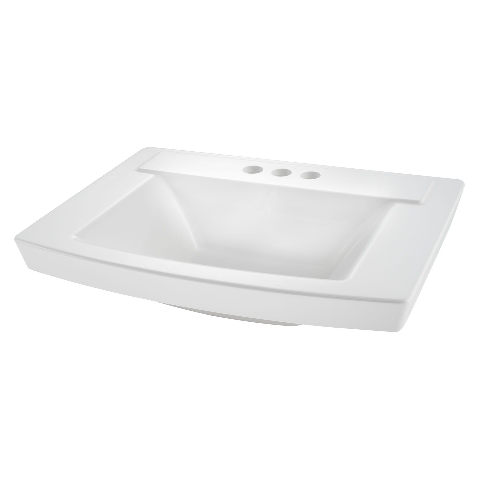 Townsend 24 x 18 Inch Above Counter Sink With 4 Inch Centerset WHITE